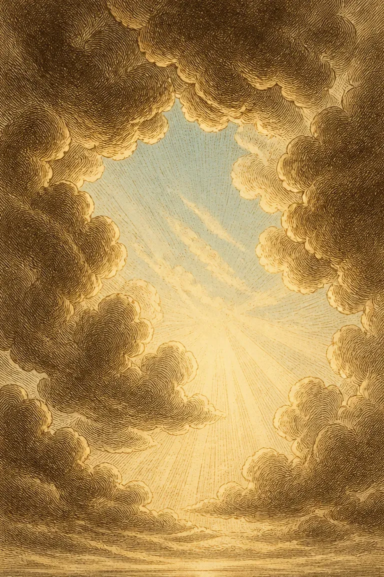 Carta As Nuvens do baralho cigano