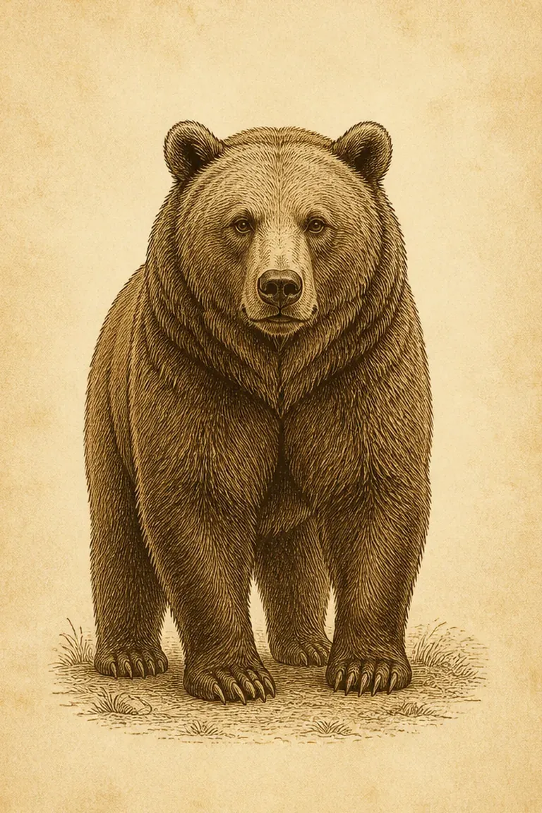 Carta O Urso do baralho cigano