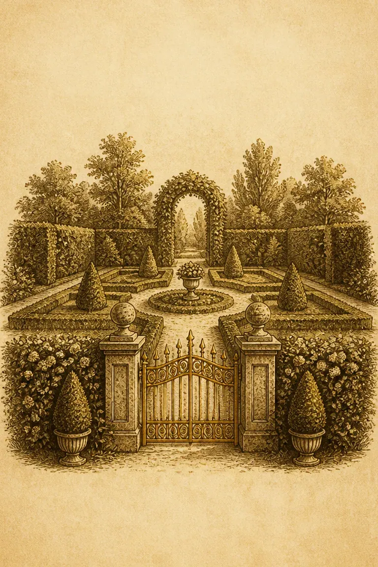 Carta O Jardim do baralho cigano