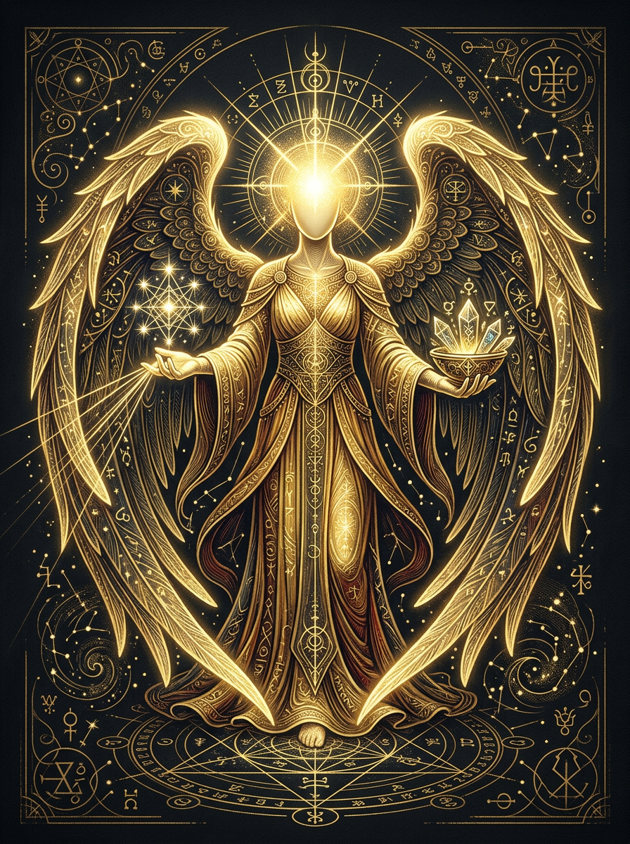 Arte do anjo Ariel