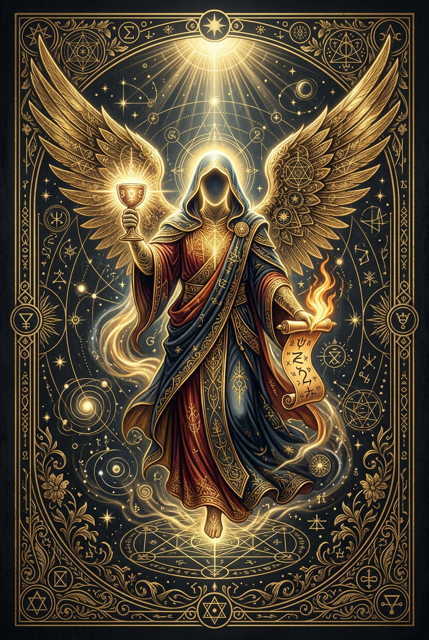 Arte do anjo Hahahel