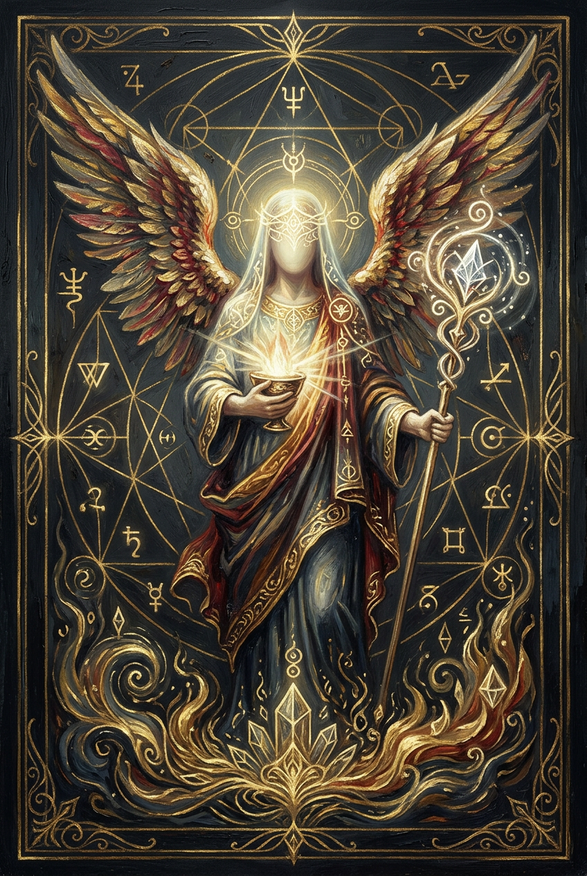 Arte do anjo Hariel