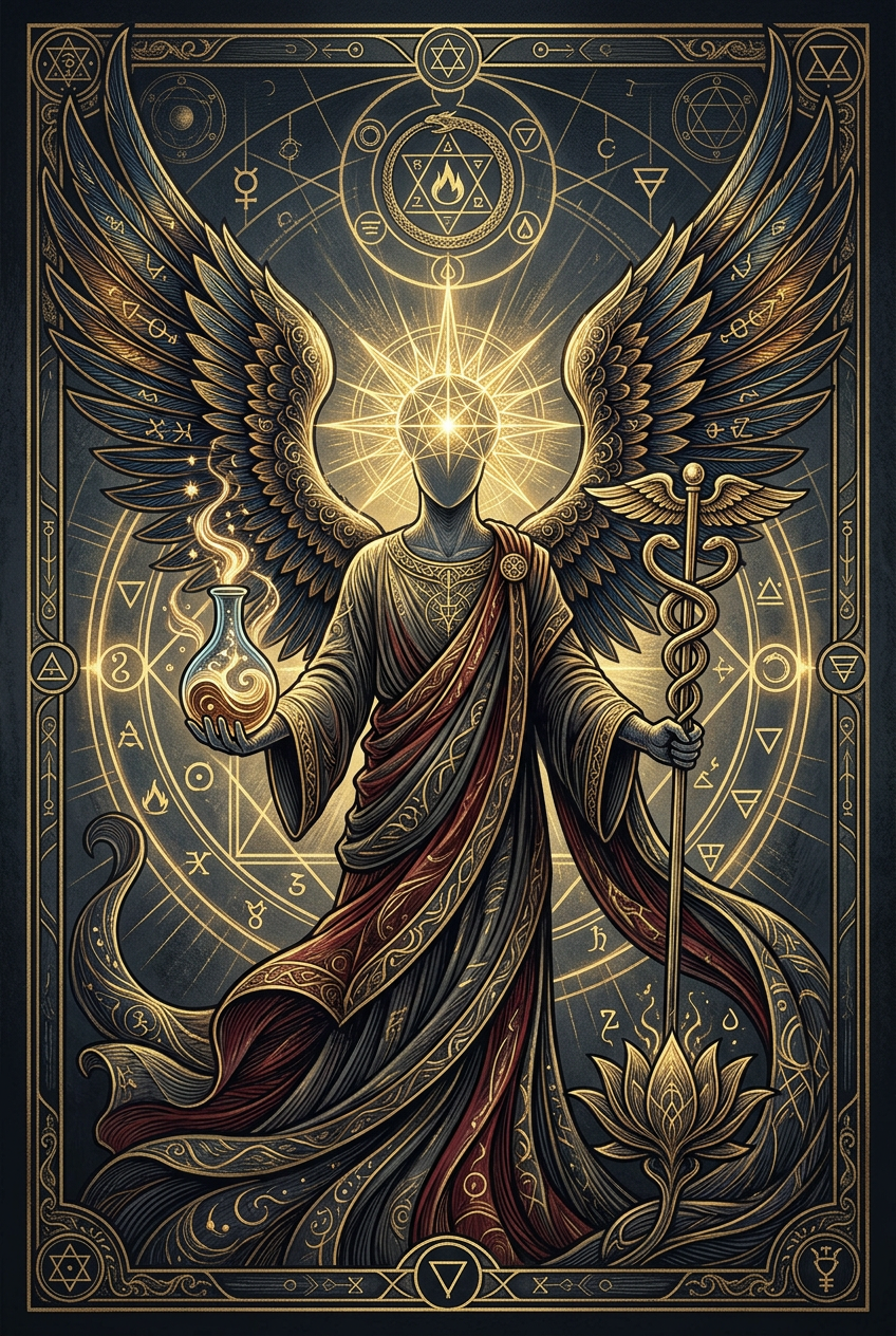 Arte do anjo Jabamiah