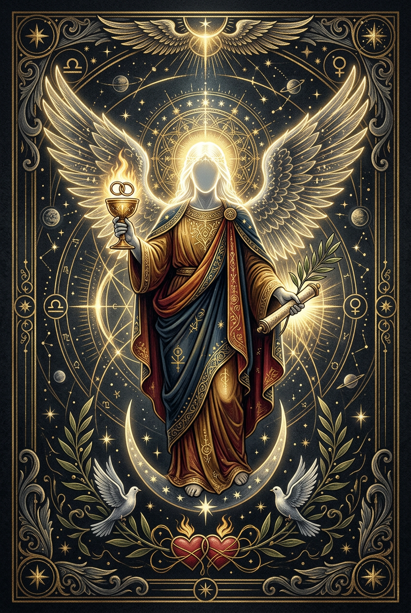 Arte do anjo Jeliel