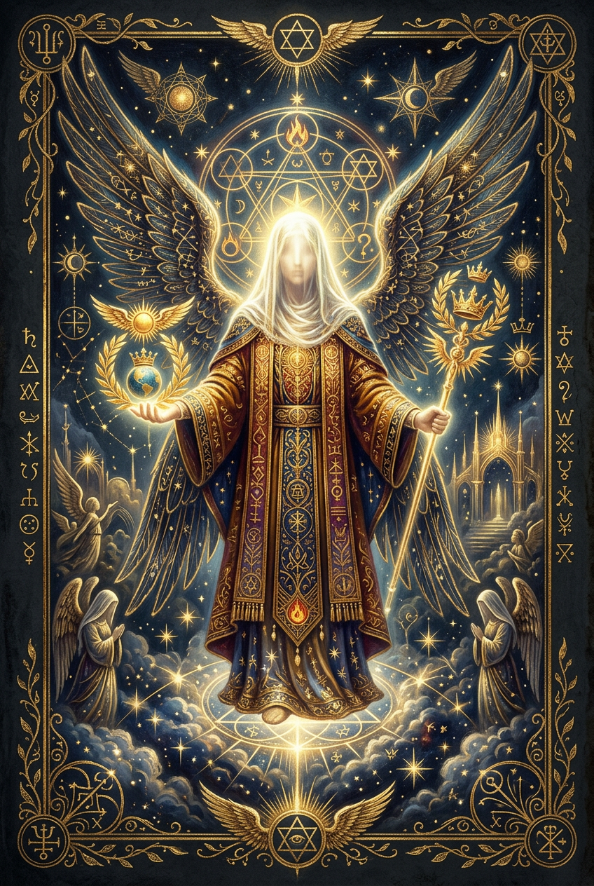 Arte do anjo Lauviah