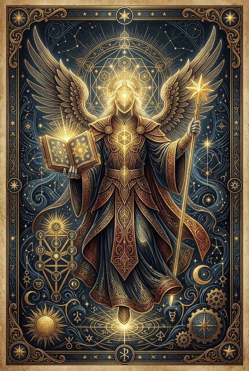 Arte do anjo Mebahiah