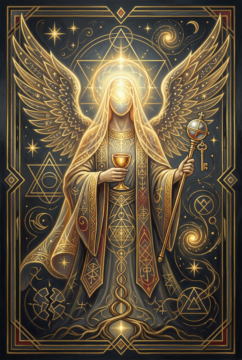 Arte do anjo Mitzrael