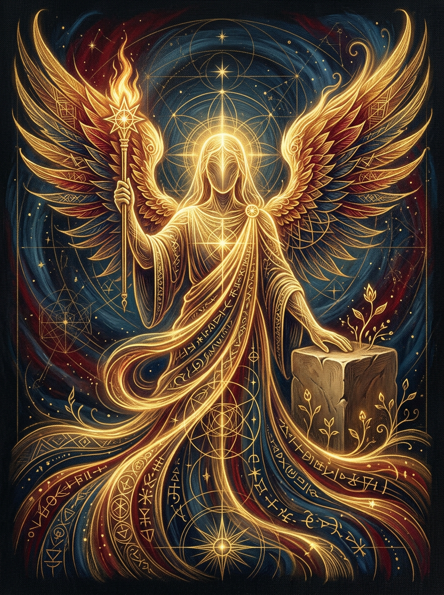 Arte do anjo Vehuiah