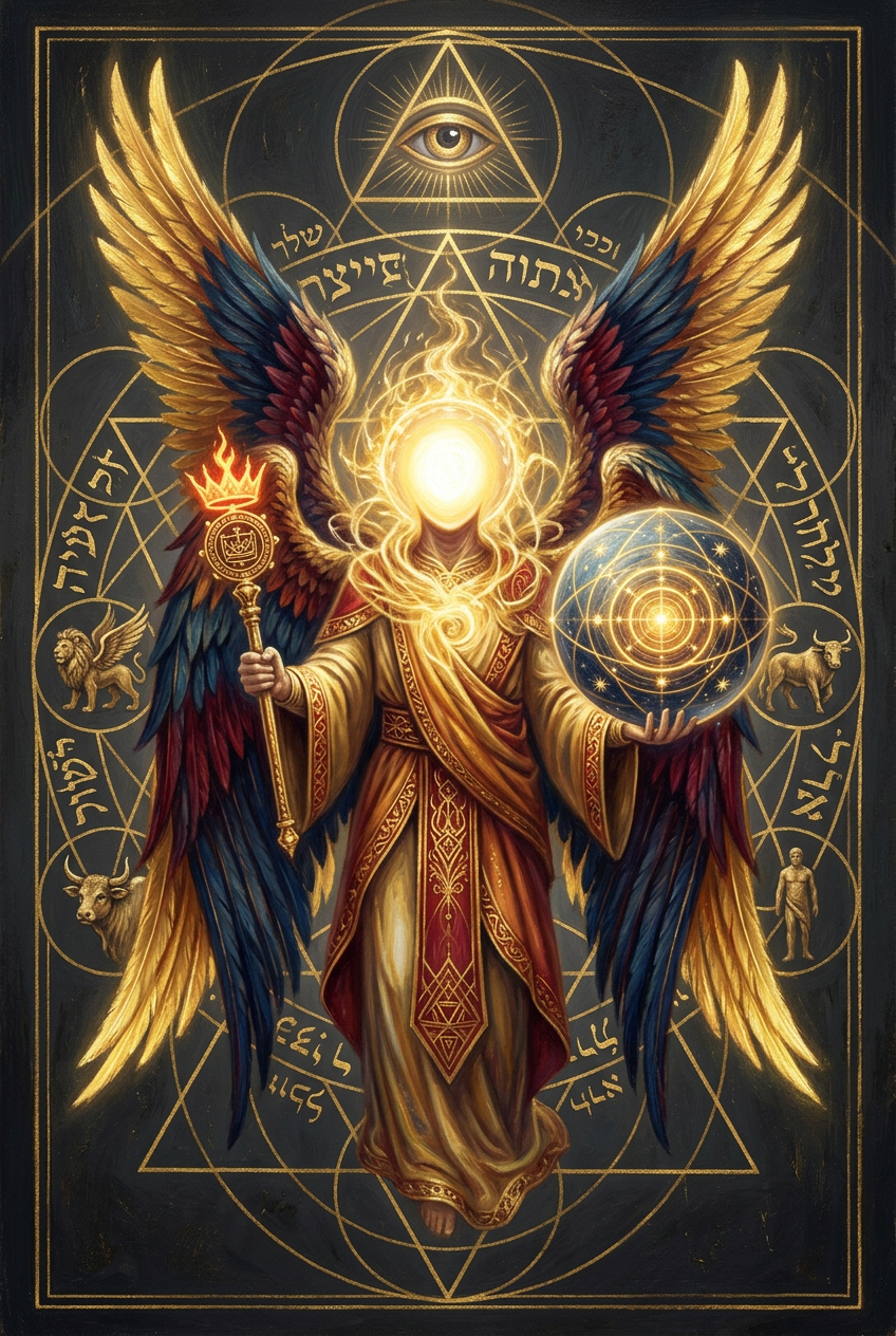 Arte do anjo Yehuiah