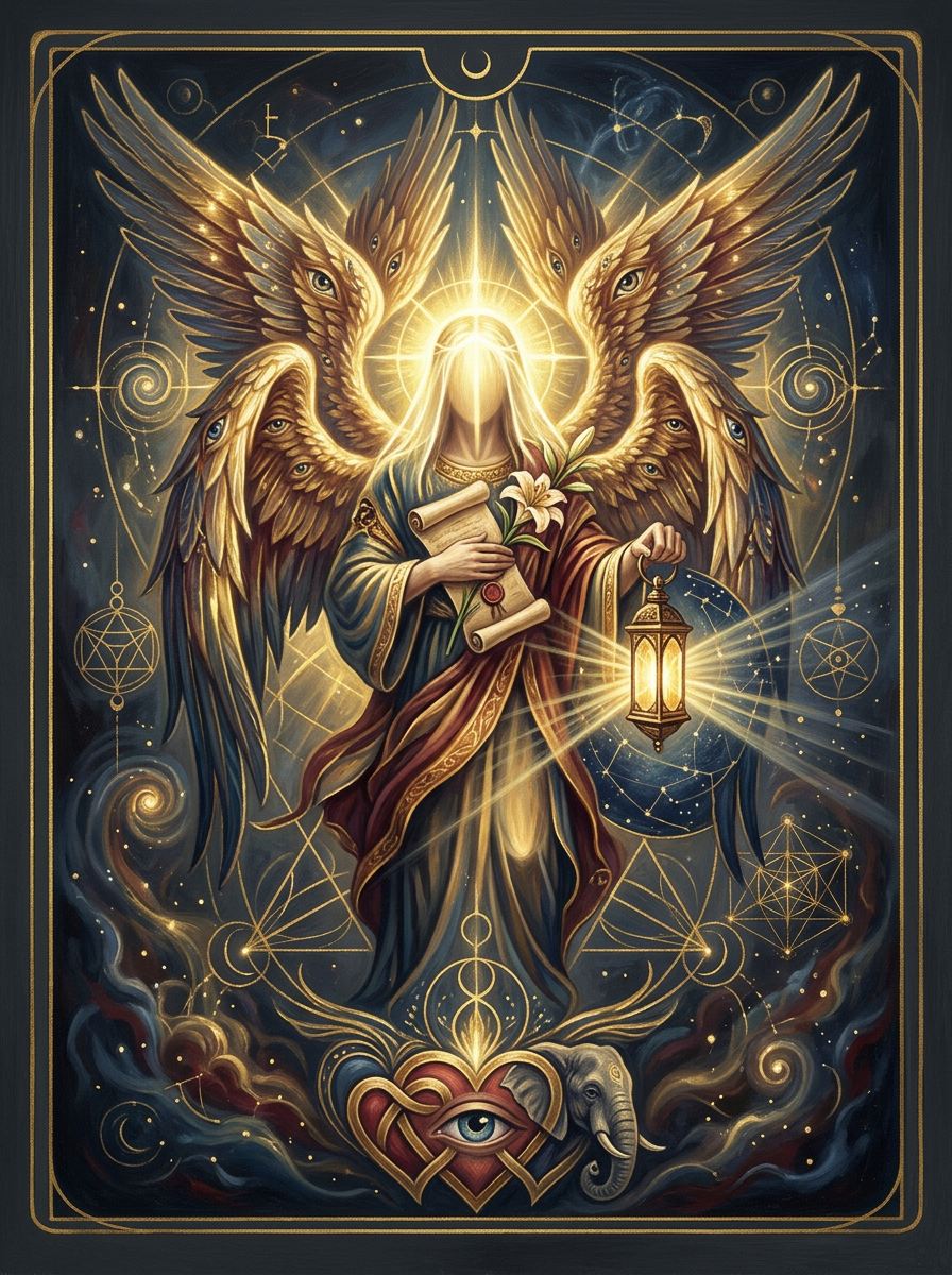 Arte do anjo Yezalel